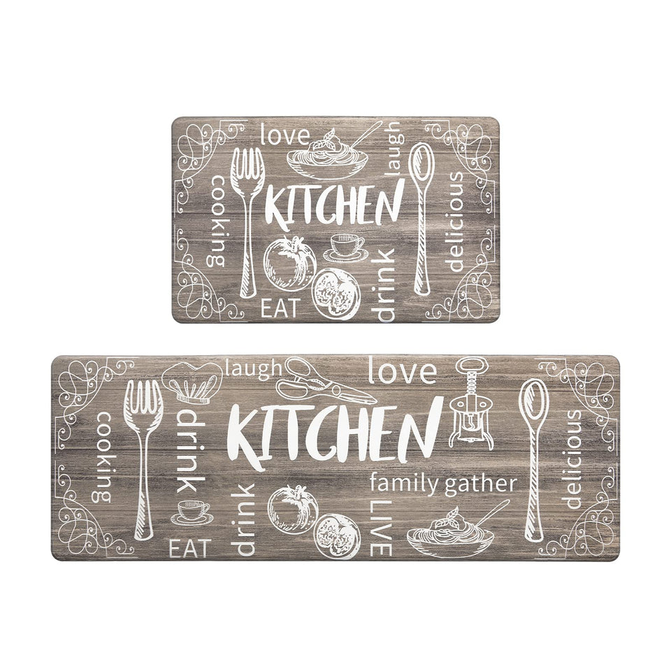 HEBE anti-fatigue kitchen mat close-up showing cushioned surface for comfortable standing