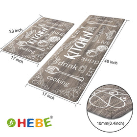 HEBE cozy farmhouse style kitchen mats for busy spaces