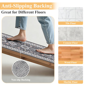 HEBE RUGS boho kitchen mat 20x32 adds warmth underfoot.
