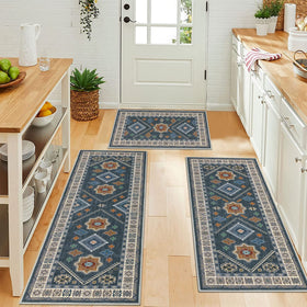 HEBE RUGS kitchen runner on floor showcases durable, non-slip backing for safe steps.