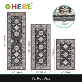 HEBE RUGS durable polypropylene kitchen mats provide lasting practicality under busy use