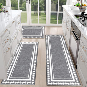 HEBE RUGS 3-piece farmhouse kitchen rug set enhances warmth and style.