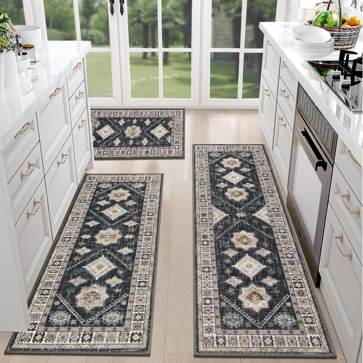 HEBE RUGS hallway and laundry area rug set for versatile indoor use