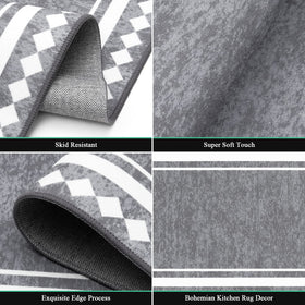 HEBE RUGS kitchen runner 20x48 provides extended coverage.