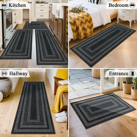 HEBE RUGS runner sizes laid out: 20x32, 20x47, 20x59 for versatile layouts.