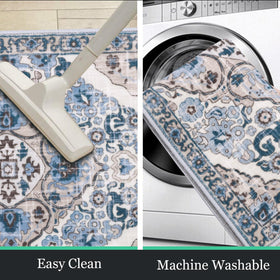 HEBE RUGS with TPR and cotton backing prevents slipping on tile
