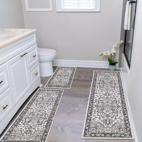 HEBE RUGS versatile 3-piece rug set for kitchen, hallway, and laundry areas.