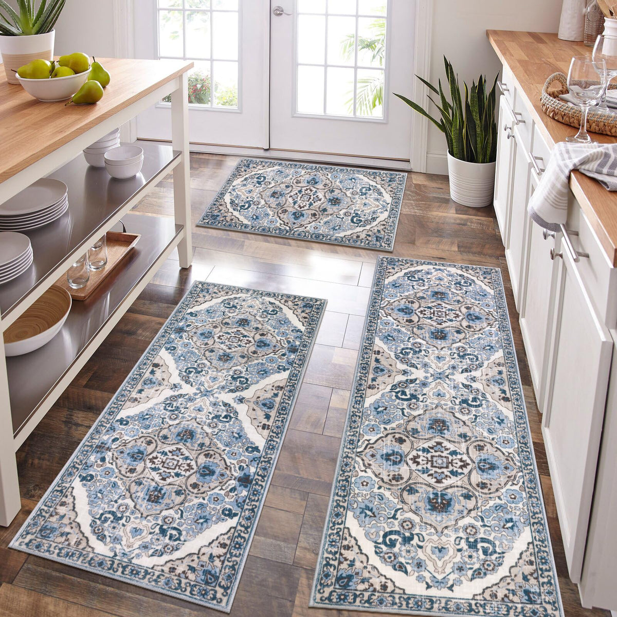 HEBE RUGS vintage distressed boho design adds stylish charm to spaces