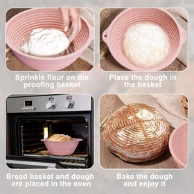 HEBEICRMY Non-stick silicone surface releases dough with minimal flour.