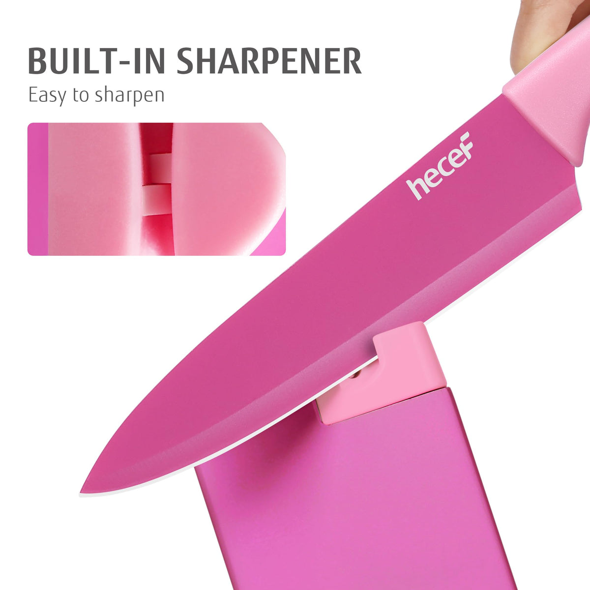 Hecef 7-inch slicing knife delivering smooth, even cuts