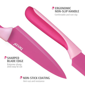 Hecef 8-inch bread knife with durable blade for clean cuts