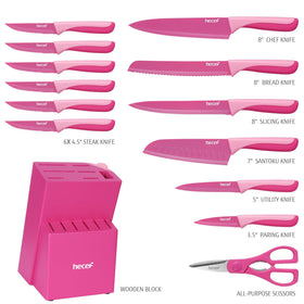 Hecef 8-inch chef knife with high-carbon stainless steel for precise slicing