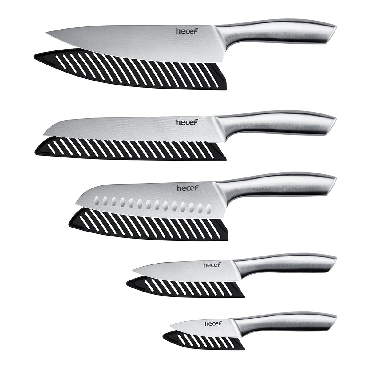 hecef 5-inch utility knife ideal for peeling and trimming tasks