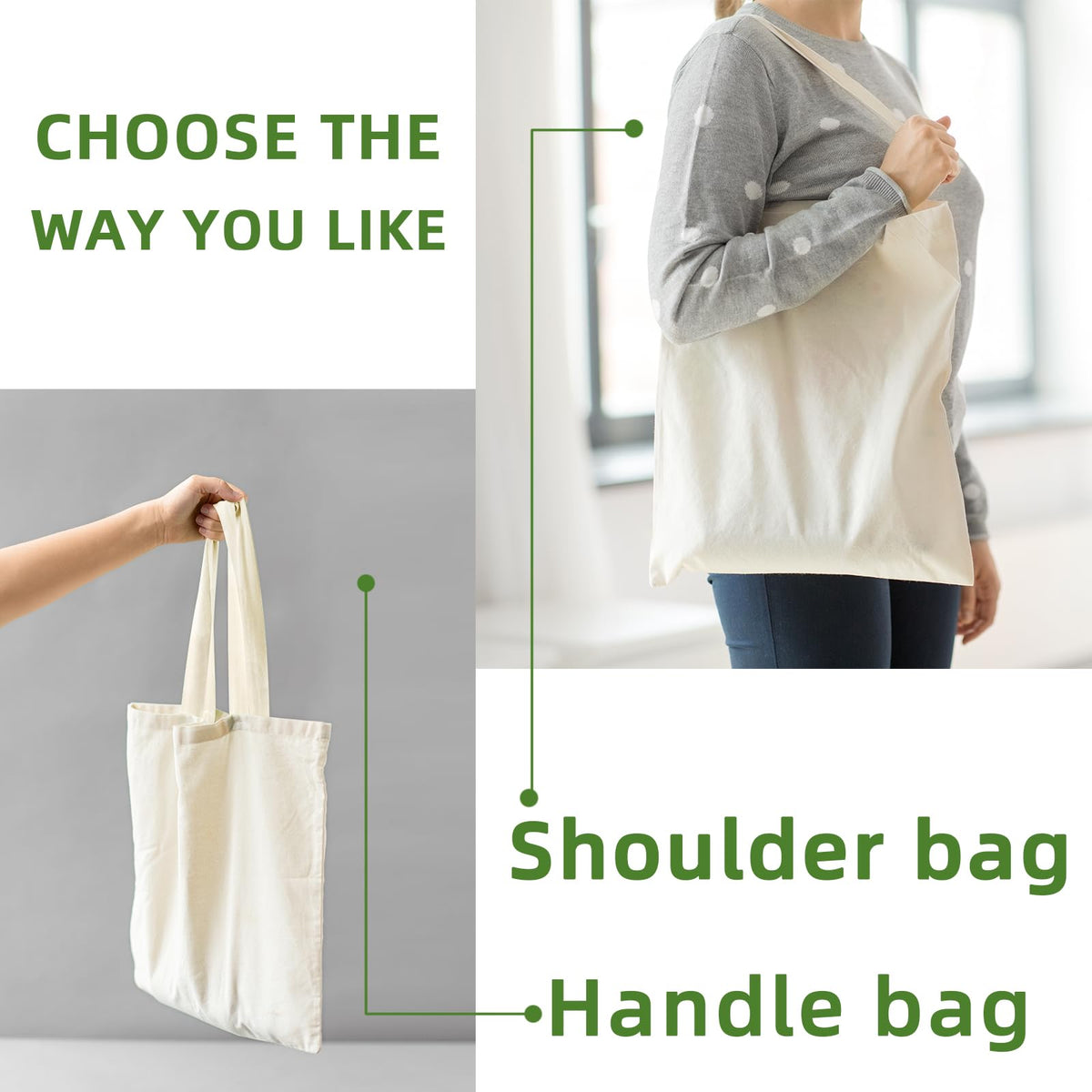 HECTOLIFE blank canvas tote used as eco-friendly gift bag option.