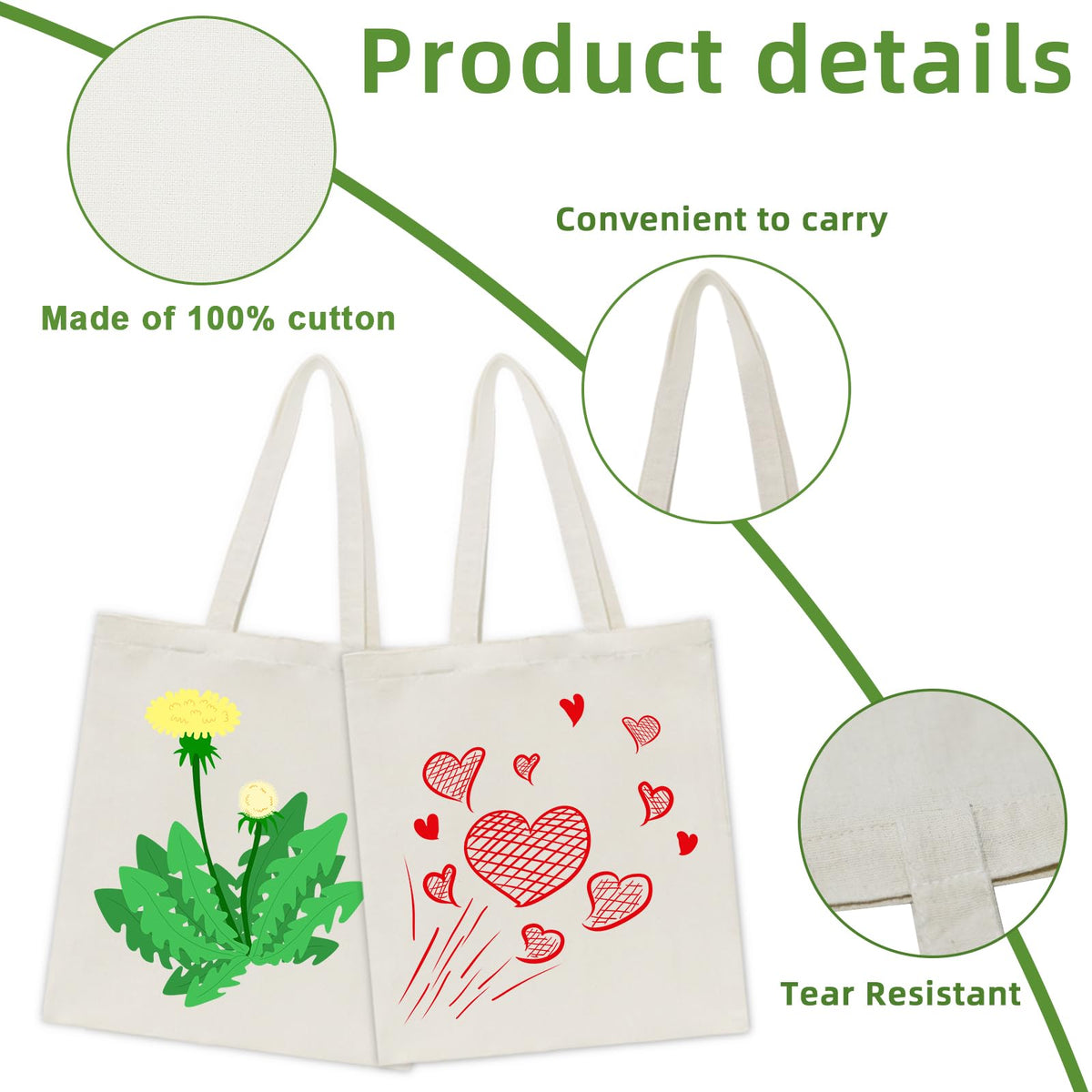 HECTOLIFE reusable tote reduces plastic waste during errands.