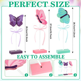 Hedeey wooden butterfly decor 10-3-in shown on a table for bright spring vibes.