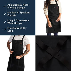 Hedley Bennett Crossback Apron built from durable 8oz canvas.