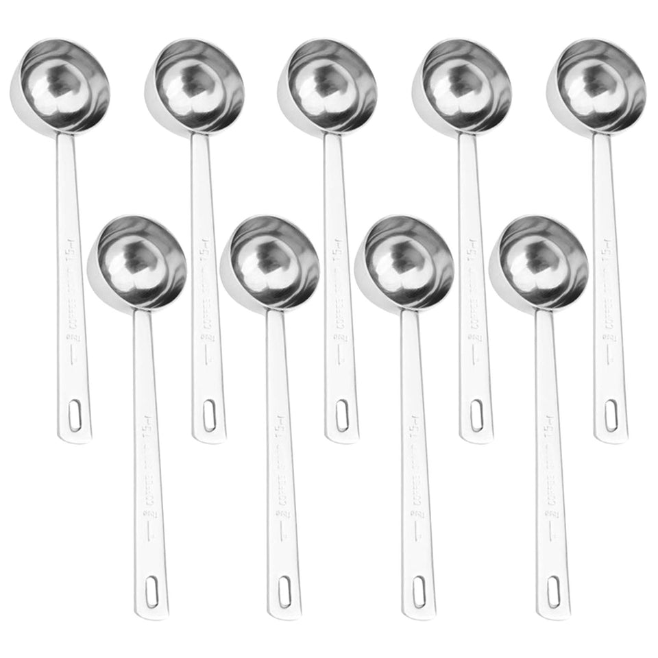 Hedume 9-pack coffee scoop set with precise measurements for consistent brews