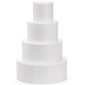 Hedume cake dummy 4-inch round for elegant wedding displays and practice decorating