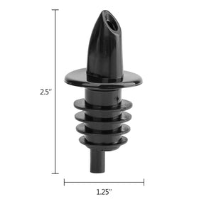 Hedume free-flow pourers provide smooth, controlled serving with less mess.