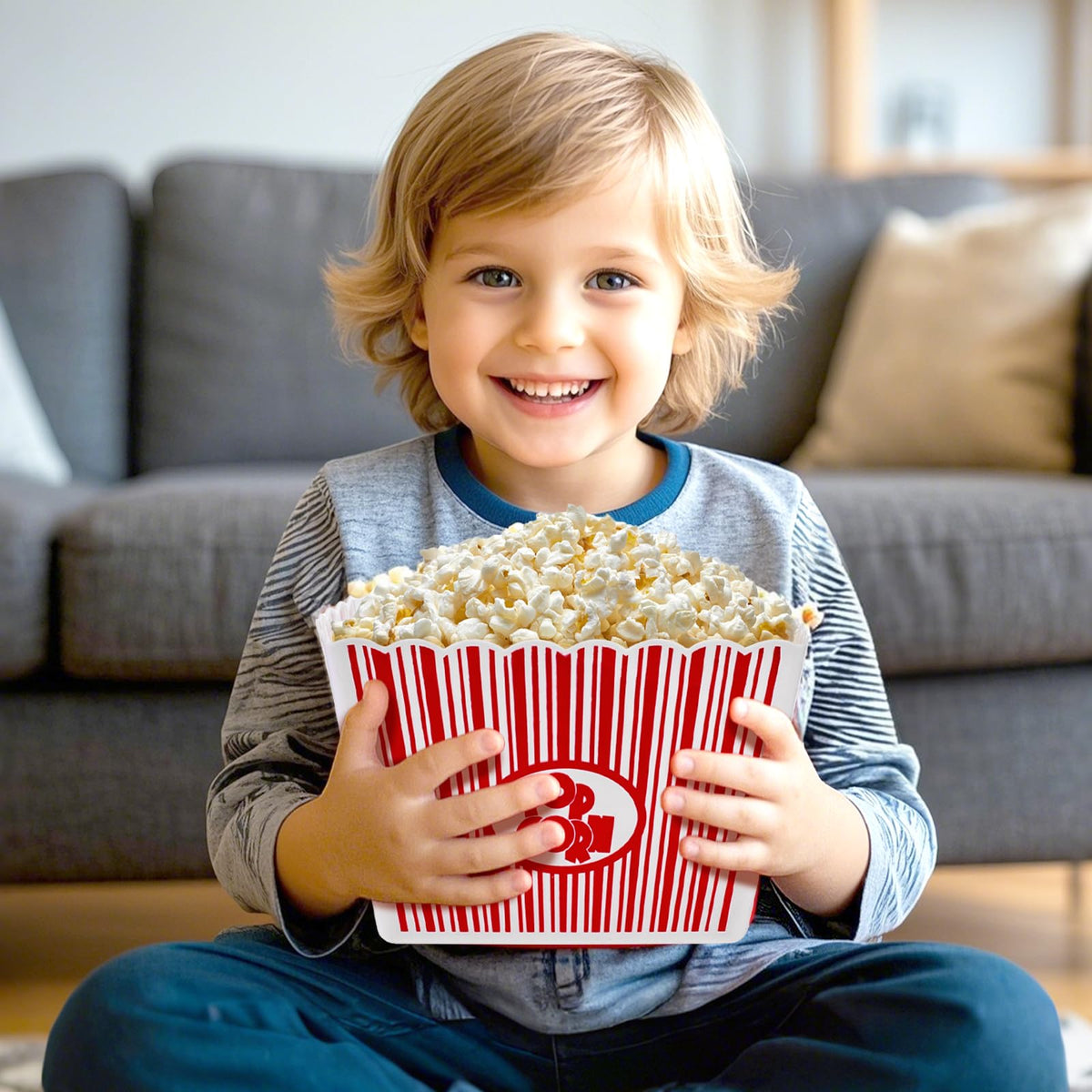 Hedume handwash-friendly popcorn buckets for quick cleanup after movie night.
