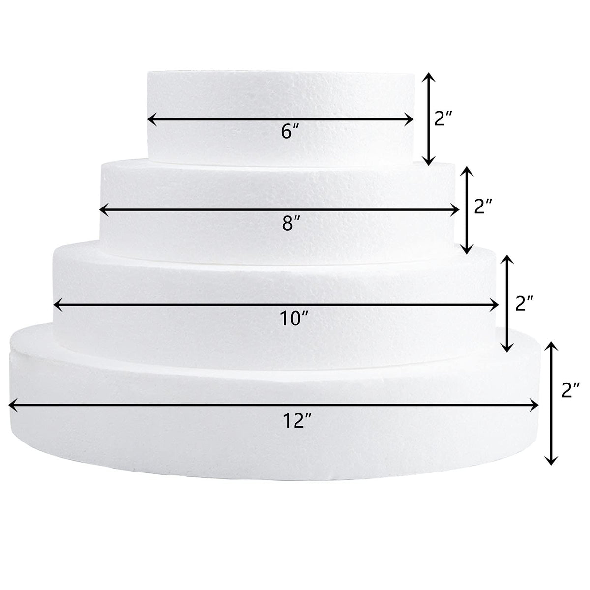 Hedume round cake dummy 10in supports pinning and painting experiments.