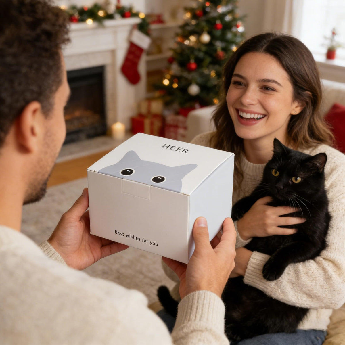 HEER gold cat-face design adds elegant touch and care requirements