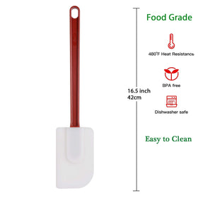 Heffiso one-piece design spatula set prevents head detachment during use