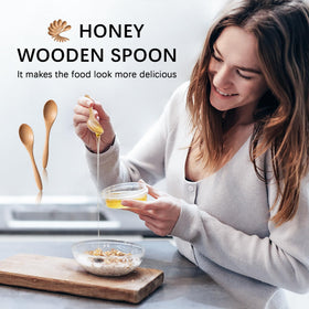 Hefild honey spoon 5.8 inches in beech wood for precise stirring