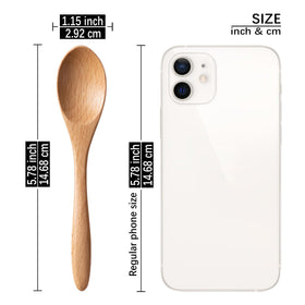 Hefild wooden spoons for coffee, lightweight and comfortable to stir