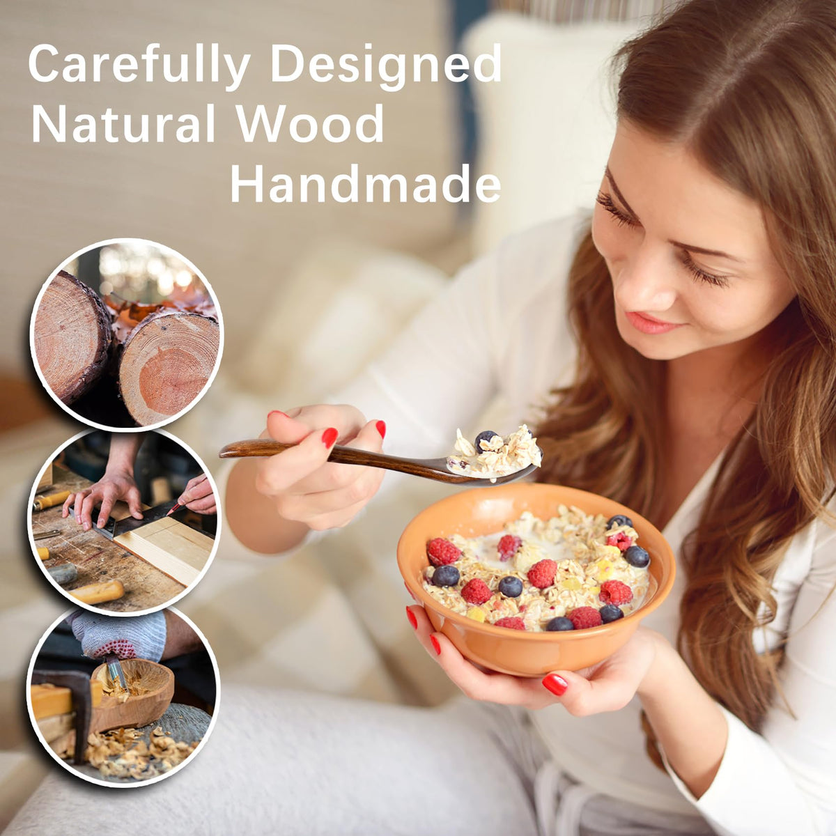 Hefild wooden spoons for tea provide precise scoops for perfect brews.