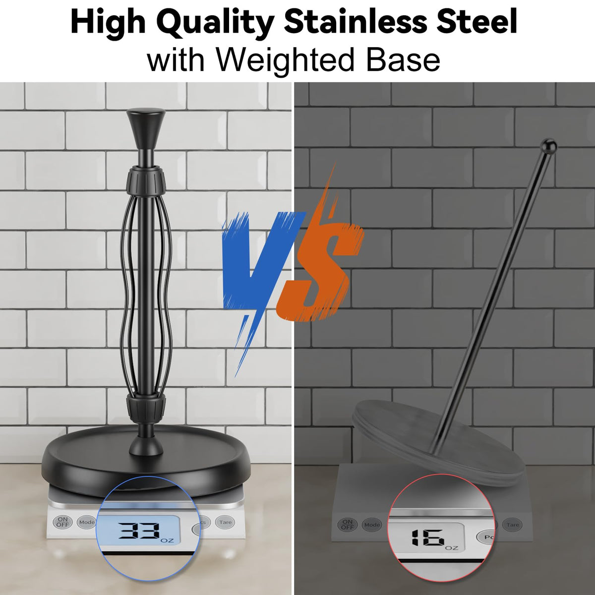 Hegivoc base diameter 6.7 inches provides steady support.