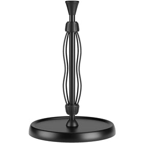 Hegivoc countertop paper towel holder with dual ratchet for one-handed tearing.