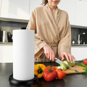Hegivoc portable countertop towel holder for home and travel.