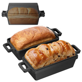 Heimekite loaf pan with lid 9x5 shows even heat for consistent loaves