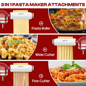 Heiolkako spaghetti cutter attachment delivers even strands for classic dinners.