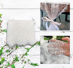 HEIPINIUYE embroidered Boho lace runner complements bridal shower tables