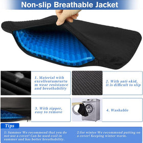 Helishy Egg Gel Seat Cushion closeup of honeycomb pattern emphasizing supportive yet soft feel.