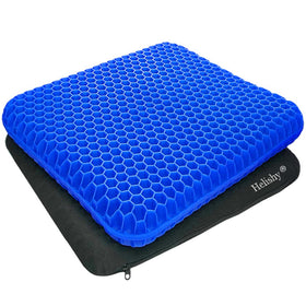 Helishy Egg Gel Seat Cushion front view with honeycomb grid for even pressure distribution.