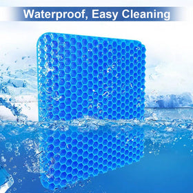 Helishy Egg Gel Seat Cushion with machine-washable cover for easy cleaning.