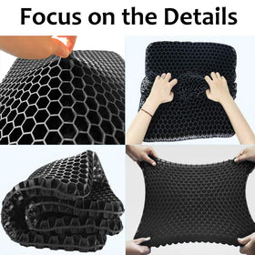 Helishy gel seat cushion large in an office chair setup for extended use
