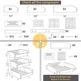 Hellojin countertop display demonstrates organized kitchen storage solution