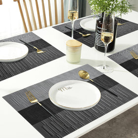 HeloHo washable placemats easy to wipe clean after spills.