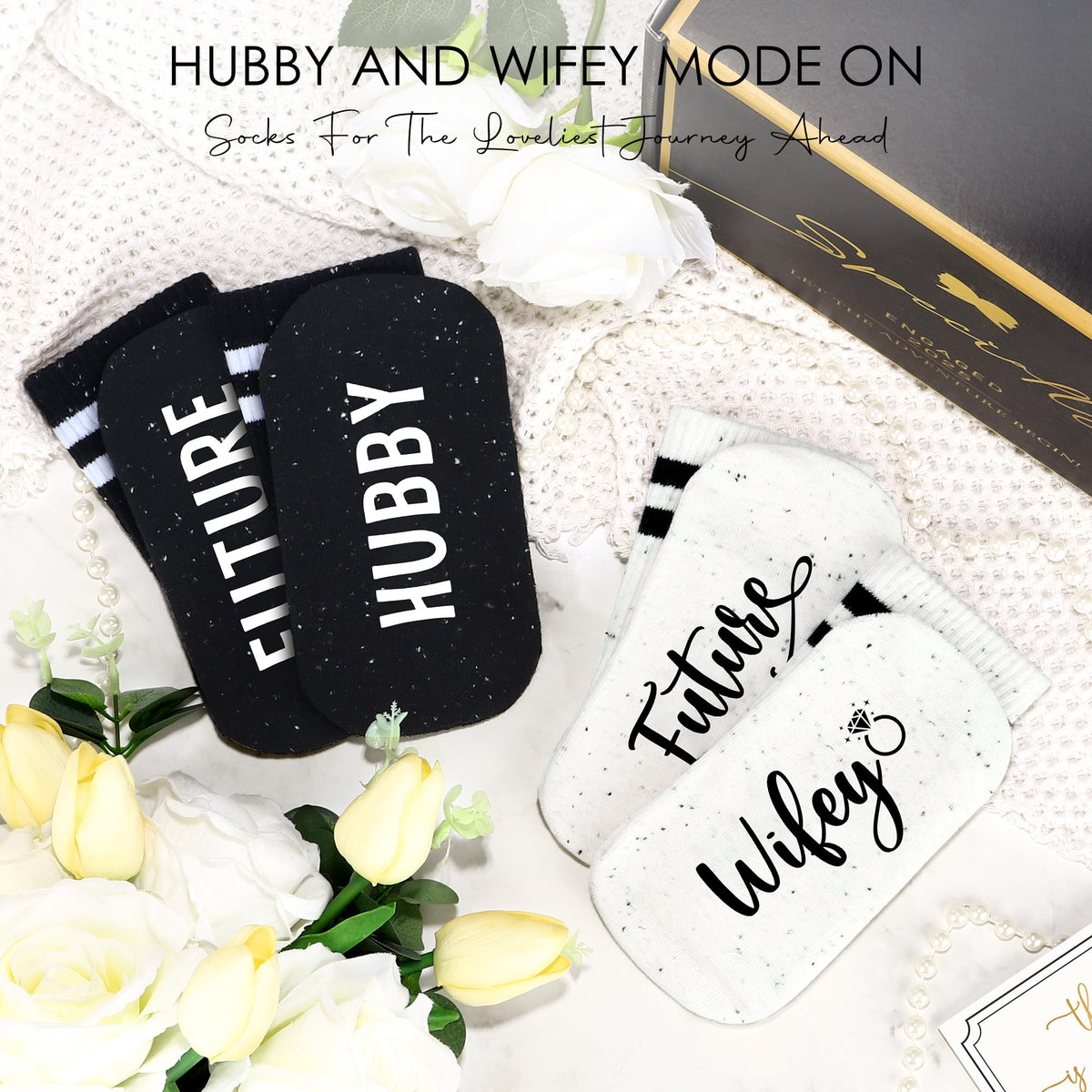 HELORAY engagement candle with warm, romantic glow