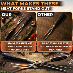 HELVETIOS gift-ready carving forks for dads who love grilling.
