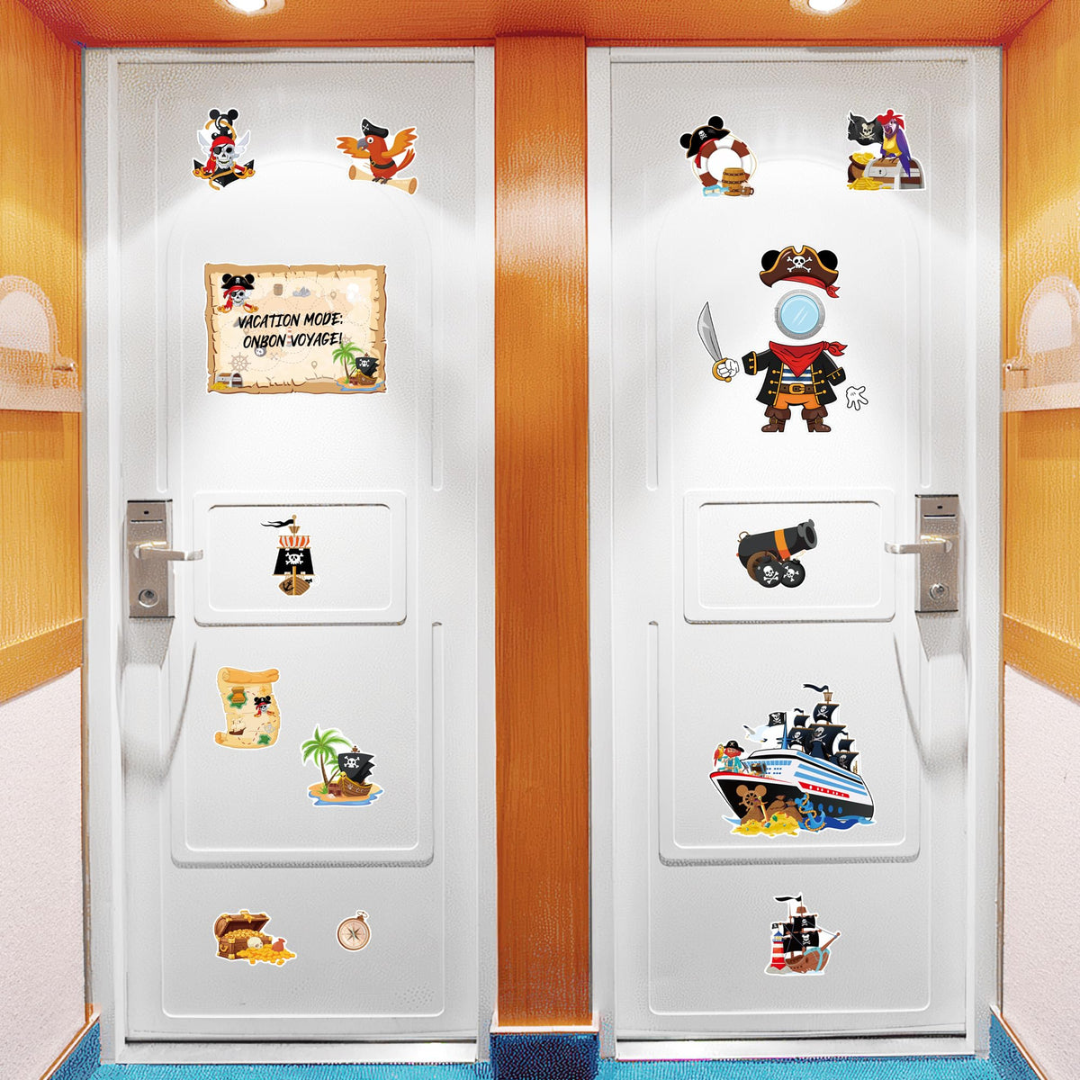 HemerVows reusable door decor easily repositions after trips.
