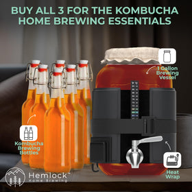Compact Hemlock wrap snugly fits a one-gallon jar for even heating