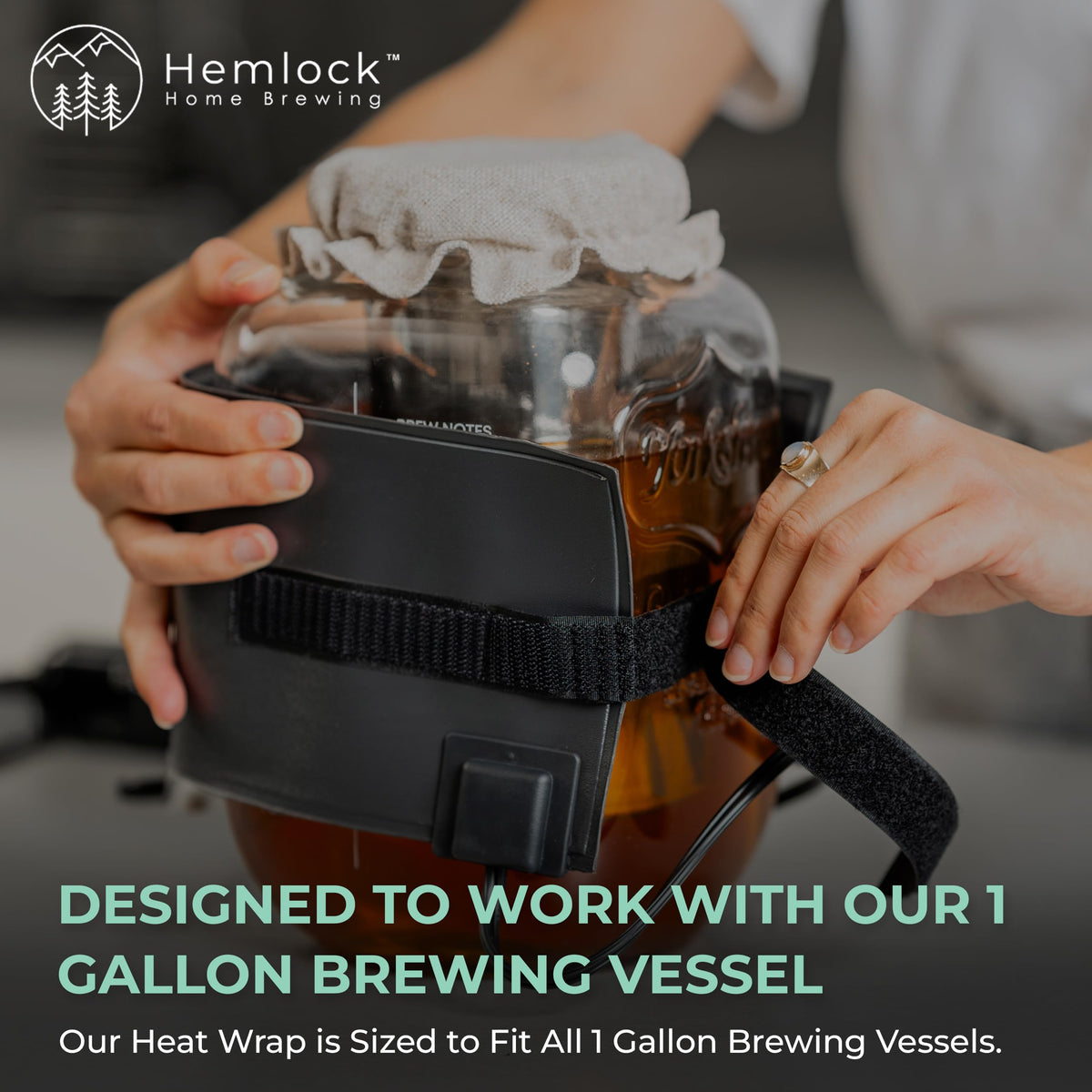 Durable, compact Hemlock heating pad for kitchen brewing spaces