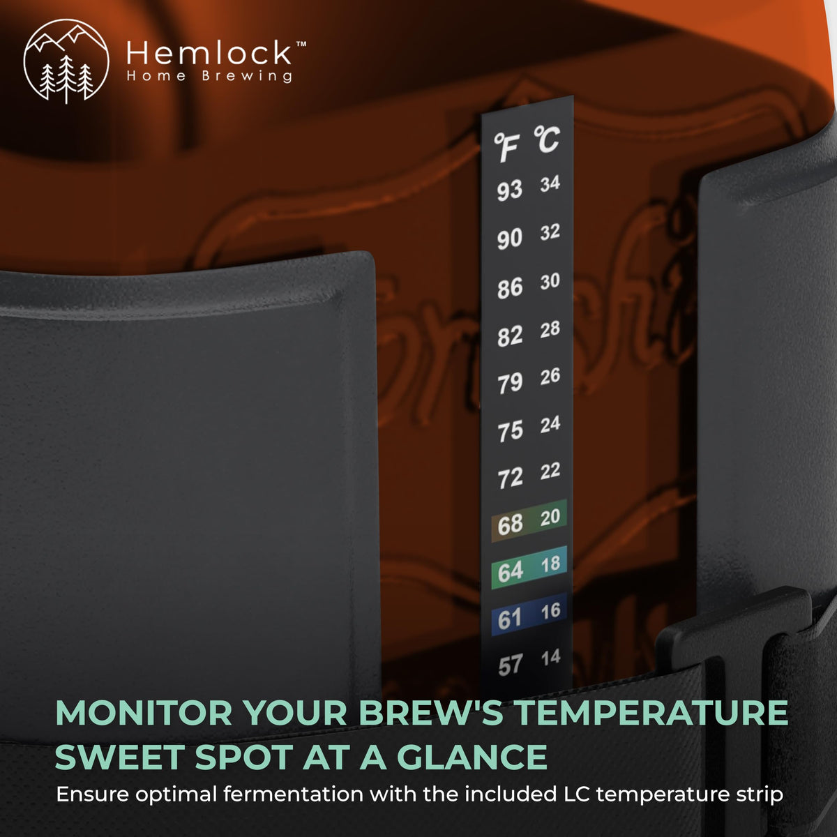 Hemlock heating wrap designed for the entire brewing cycle for continuous warmth