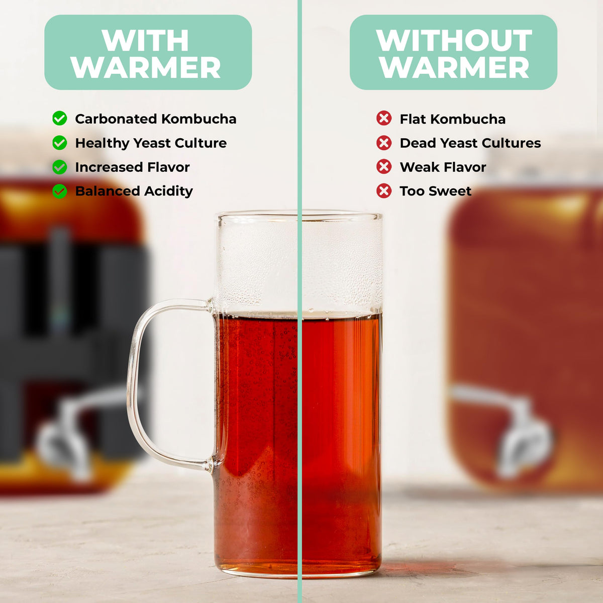Hemlock heating wrap with temperature settings for consistent fermentation across seasons